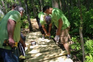 Kronos building a 16 foot bridge